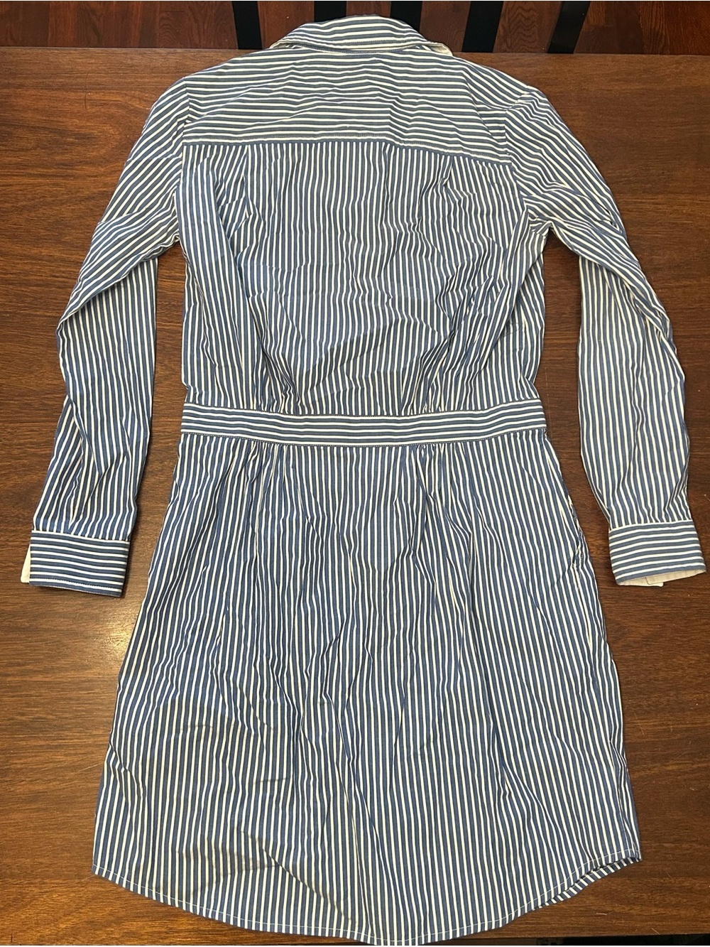Banana Republic Blue and White Striped Shirt Dress - Picture 3 of 3